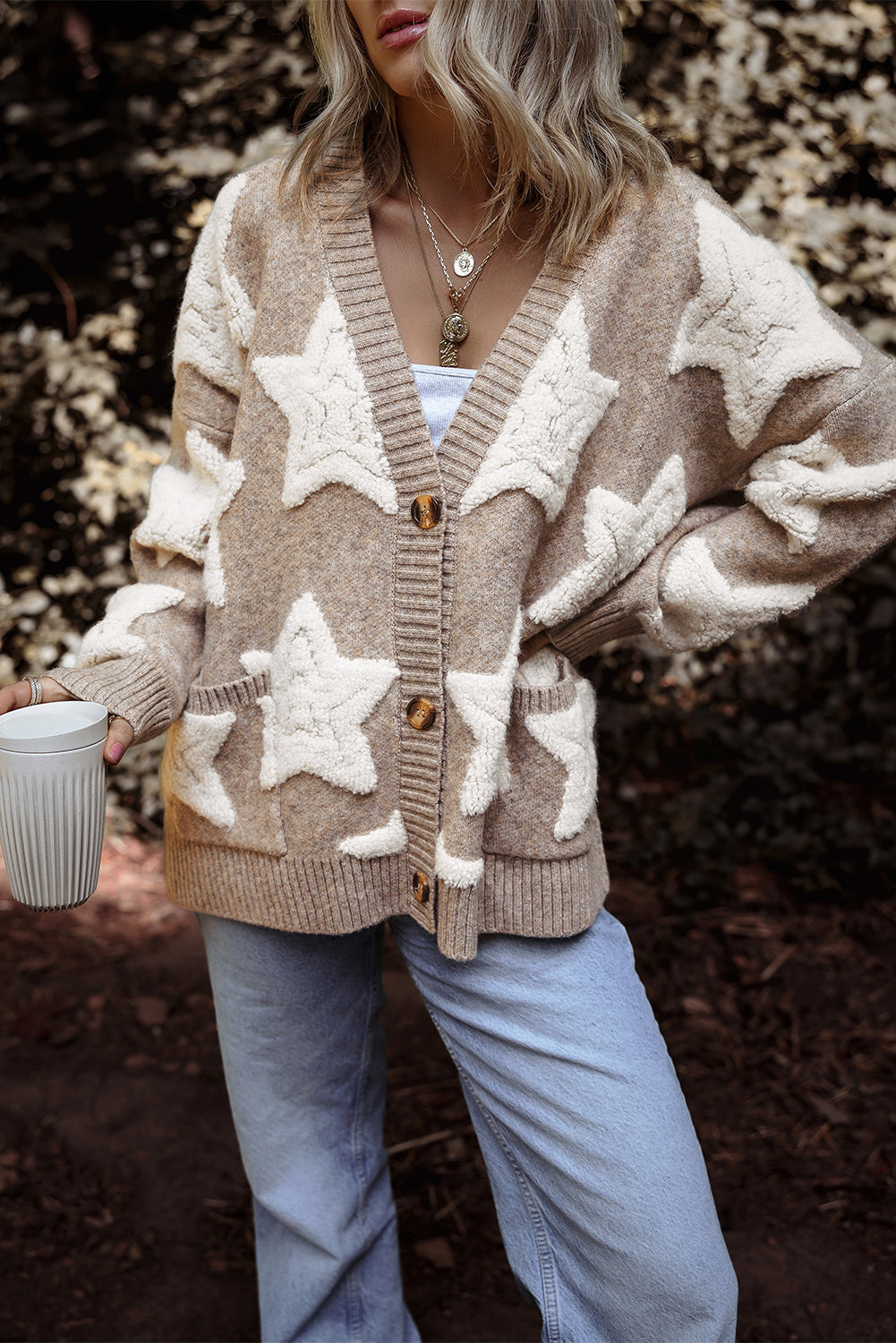 Sherpa Star Cardigan by Poppy Lee Lane