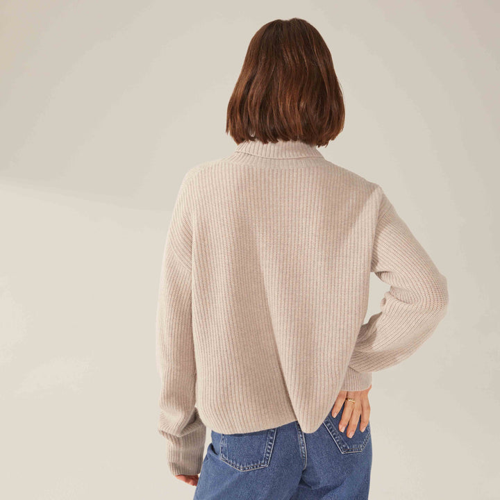 Ellie Chunky Cashmere Turtleneck by Italic