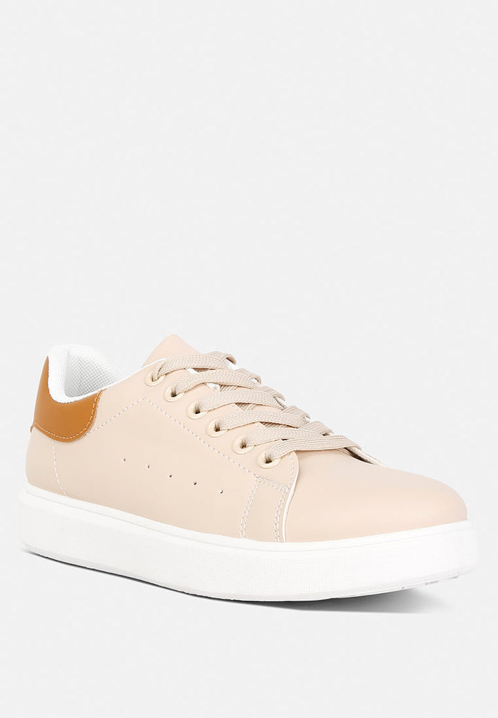 enora comfortable lace up sneakers by London Rag