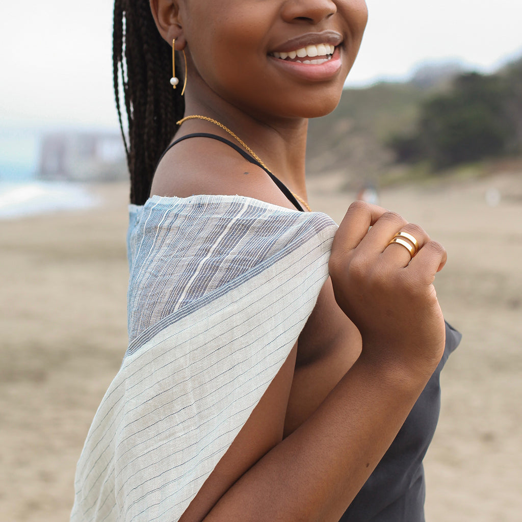 Freshwater Pearl Hook Earrings by SLATE + SALT