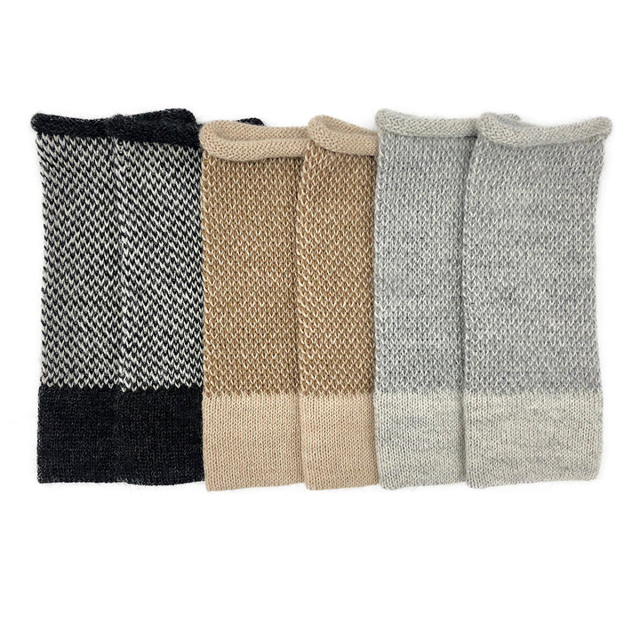 Midnight Interwoven Alpaca Gloves by SLATE + SALT