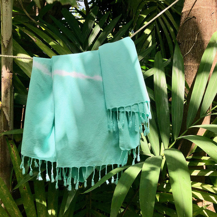 Mint Tie Dye Turkish Beach Towel by SLATE + SALT