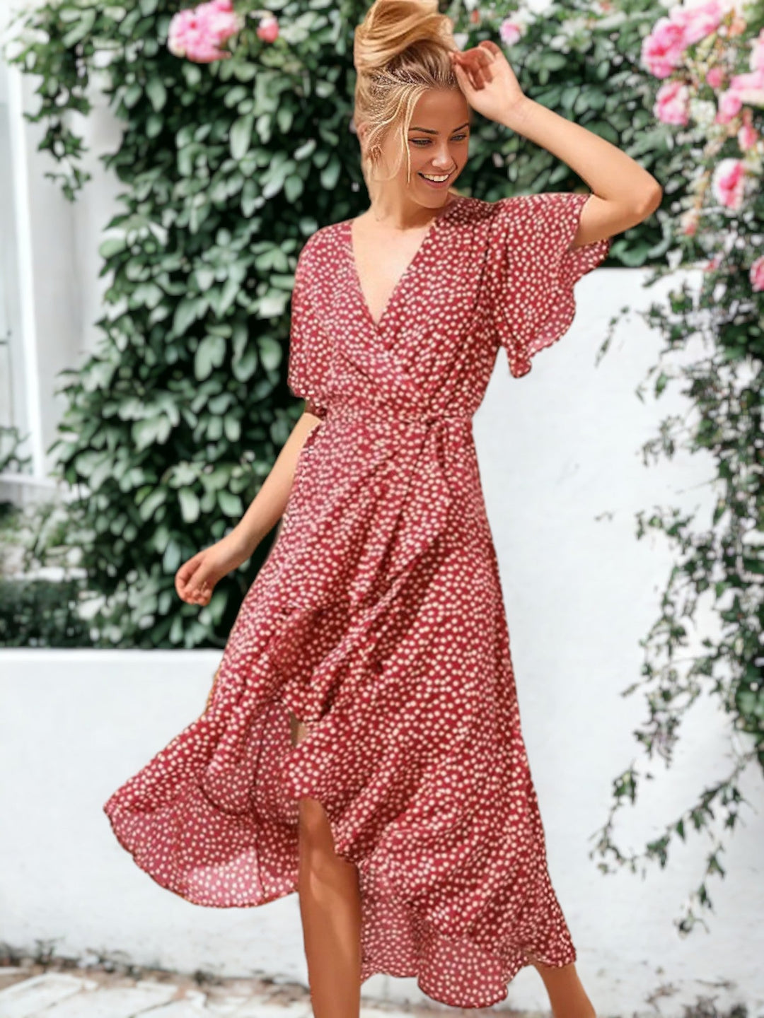 Ruffle Dot Summer Dress