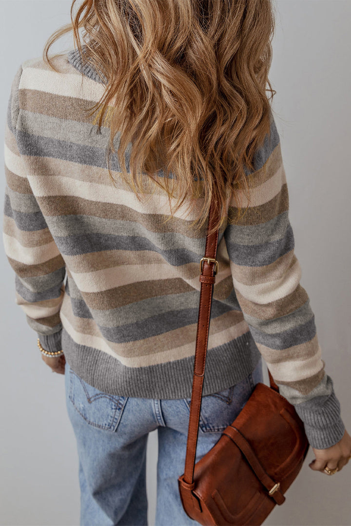 Stripe Ribbed Sweater by Poppy Lee Lane