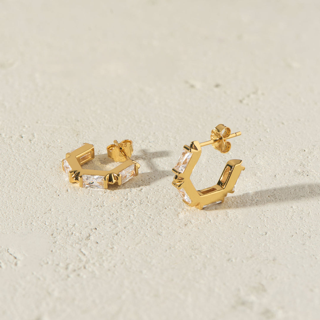 The Claire Hoop Earrings - Huggie by Ora Ana