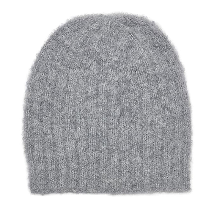 Gray Loop Knit Alpaca Beanie by SLATE + SALT