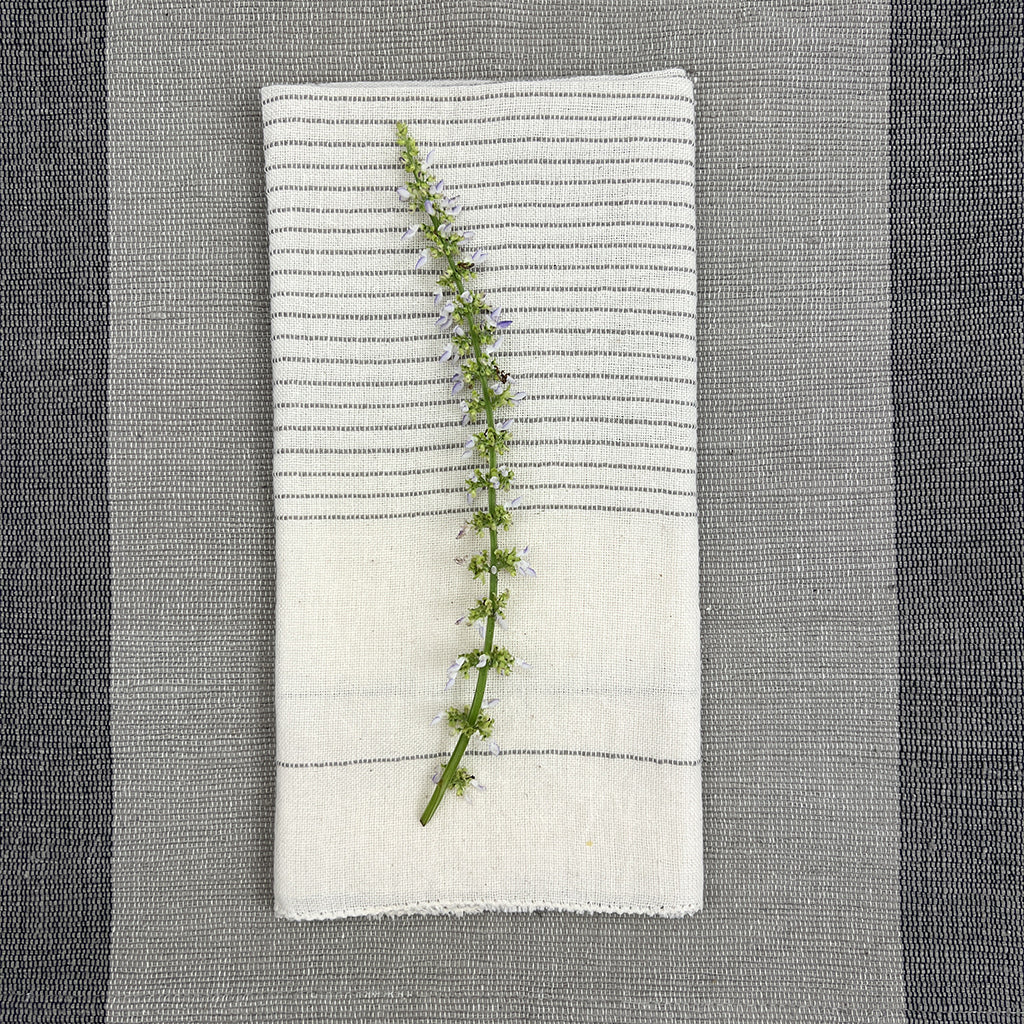 Hamptons Handloom Dinner Napkins by SLATE + SALT