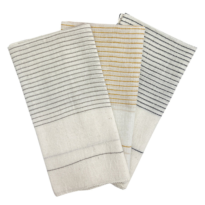 Hamptons Handloom Dinner Napkins by SLATE + SALT