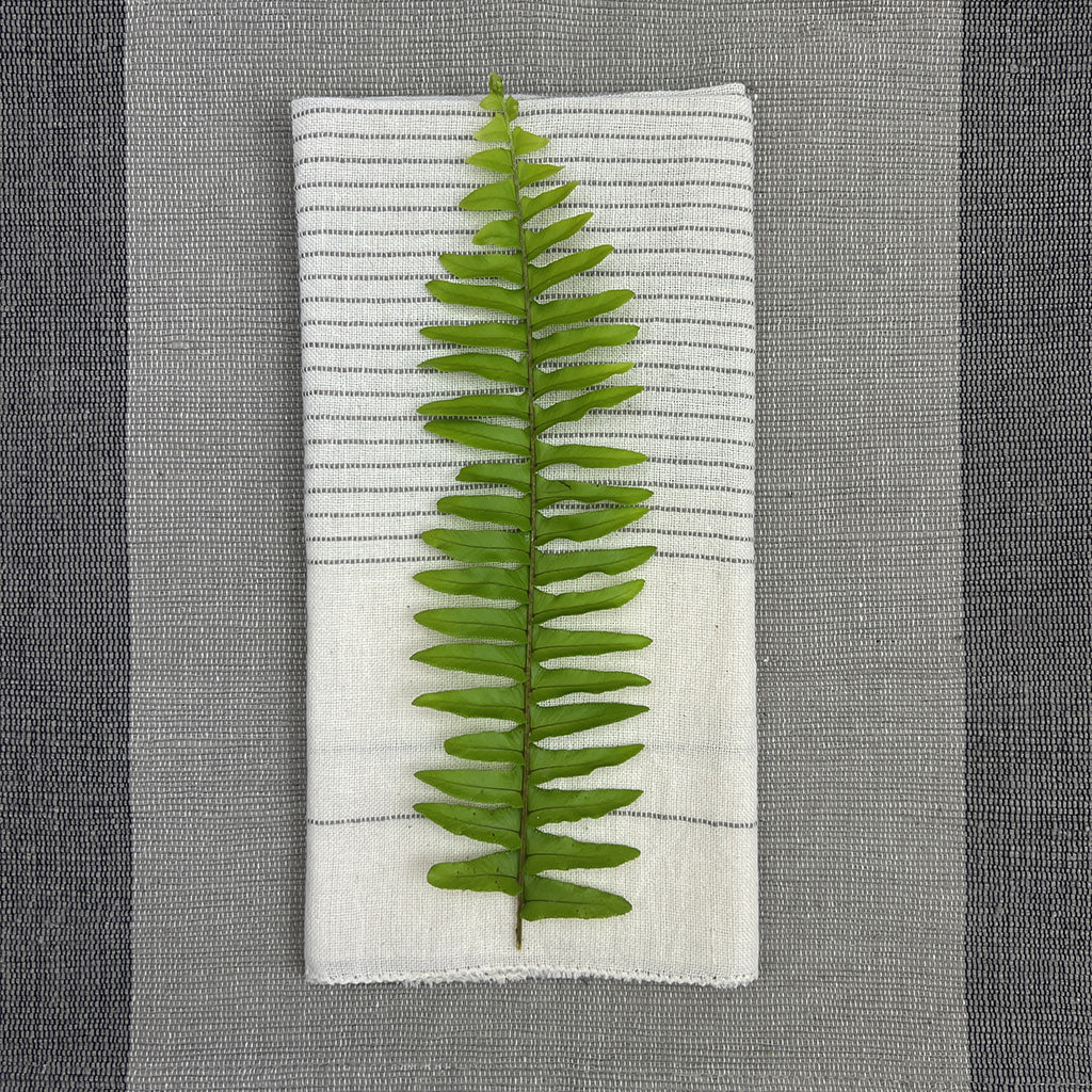 Hamptons Handloom Dinner Napkins by SLATE + SALT