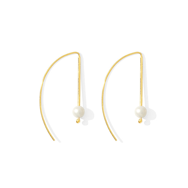 Freshwater Pearl Hook Earrings by SLATE + SALT