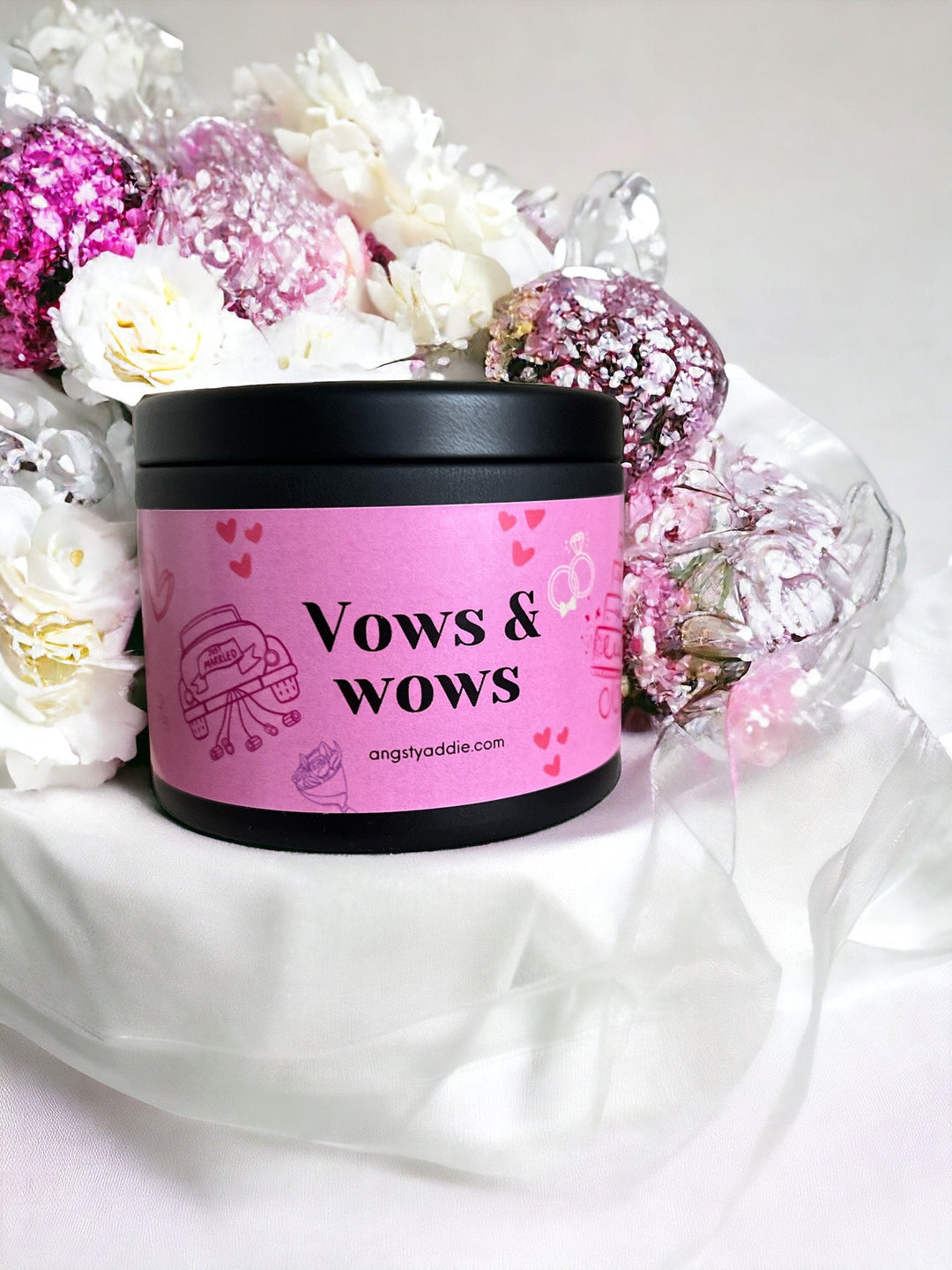 Vows + Wows bridal shower favors by Angsty Addie