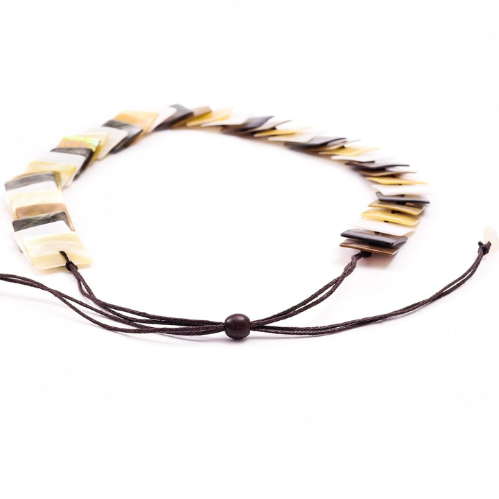 Mother of Pearl Squares Necklace - Playa Multicolor | LIKHÂ by LIKHÂ