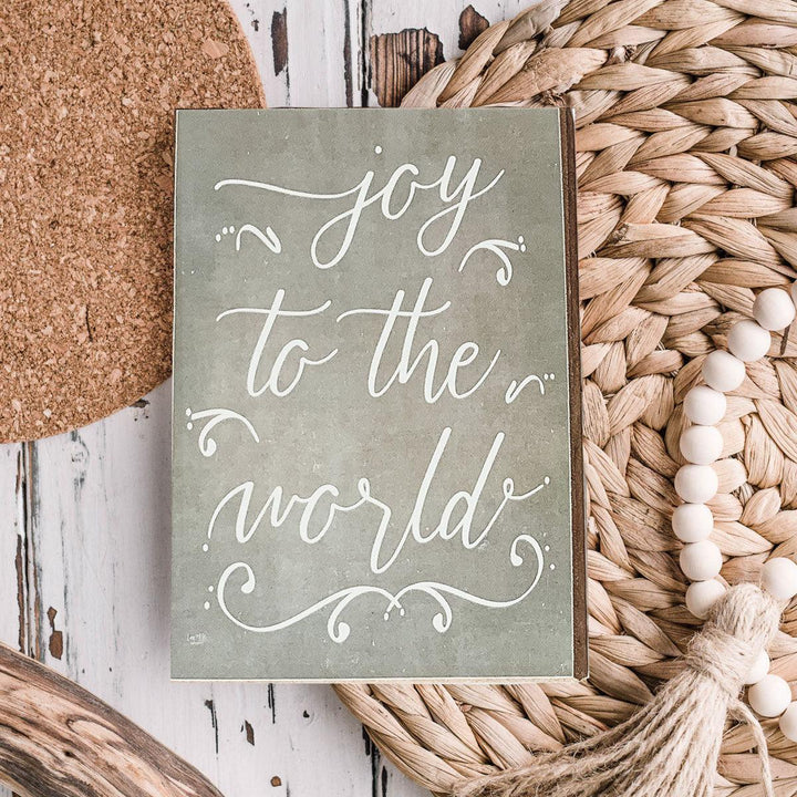 Joy To The World Sign by Gia Roma