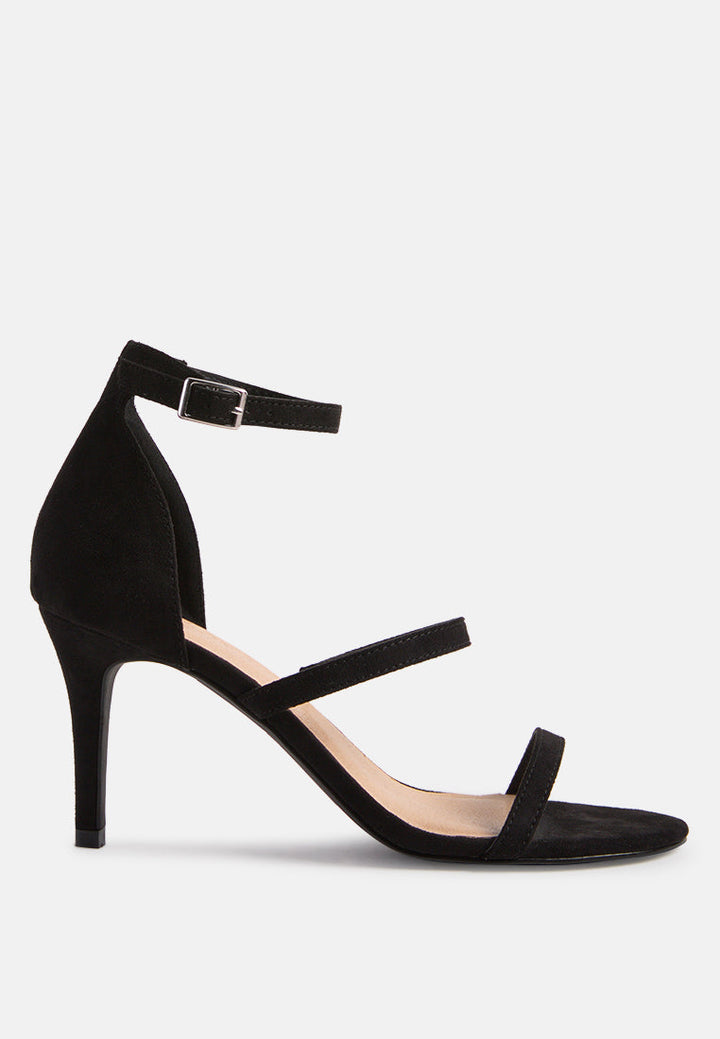 kazaki mid heel ankle strap sandals by London Rag