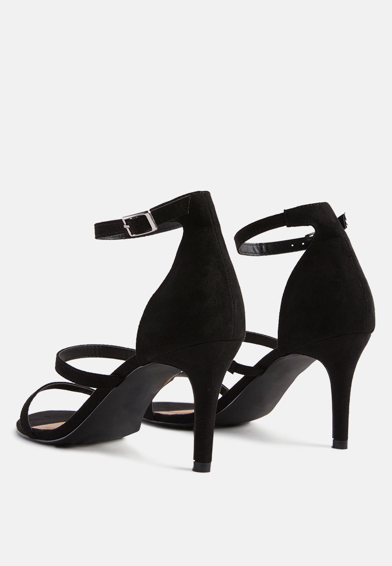 kazaki mid heel ankle strap sandals by London Rag