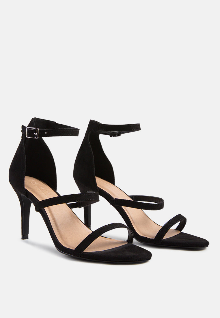 kazaki mid heel ankle strap sandals by London Rag