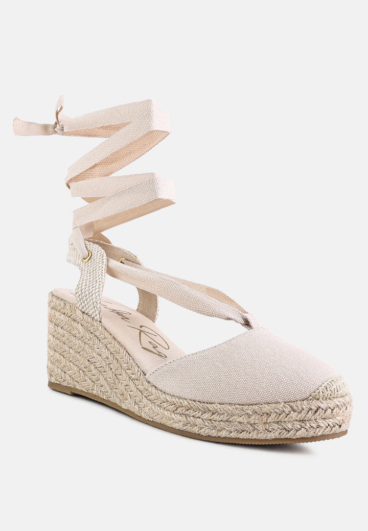 Little Mary Strappy Wedge Heel Sandals by London Rag