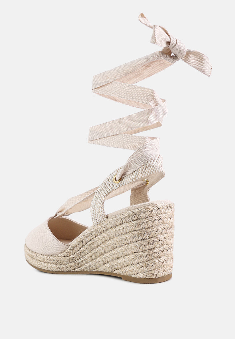 Little Mary Strappy Wedge Heel Sandals by London Rag