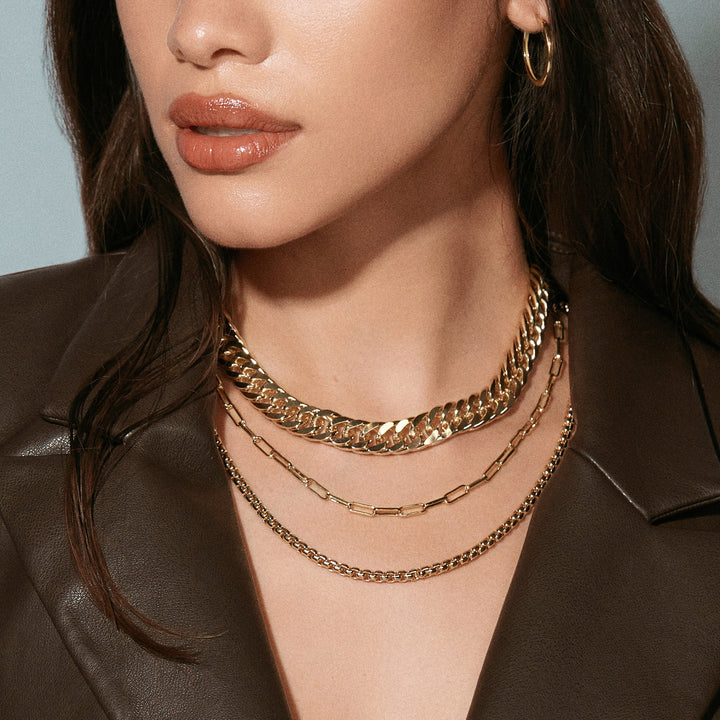 Luciana Box Chain Necklace by eklexic