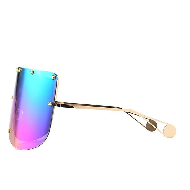 Elaiza Oversized Sunglasses - Rainbow by Marigold Shadows