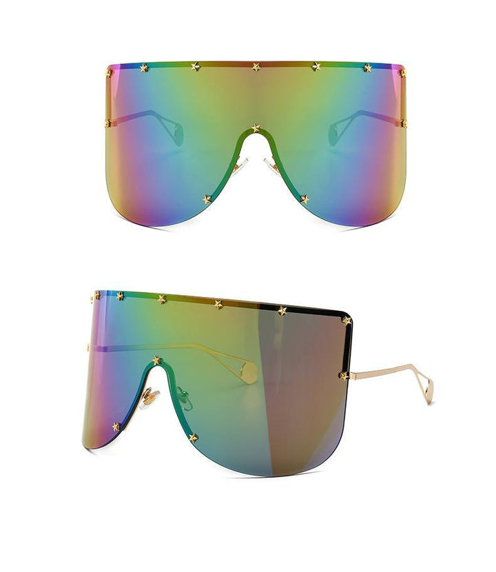 Elaiza Oversized Sunglasses - Rainbow by Marigold Shadows