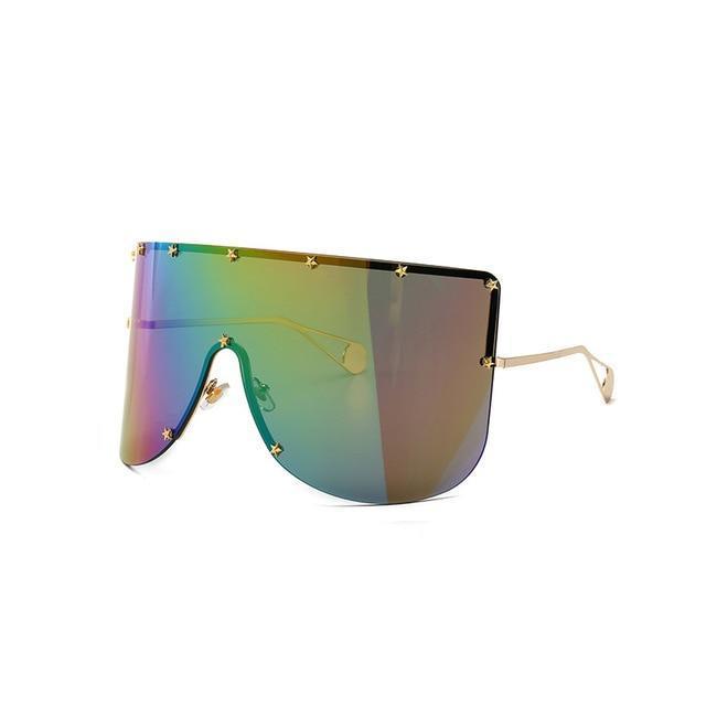 Elaiza Oversized Sunglasses - Rainbow by Marigold Shadows