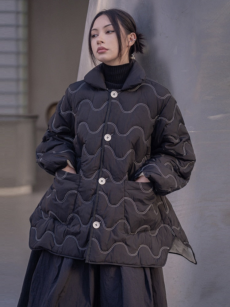 Shiver Reversible Contrast Parka by Marigold Shadows