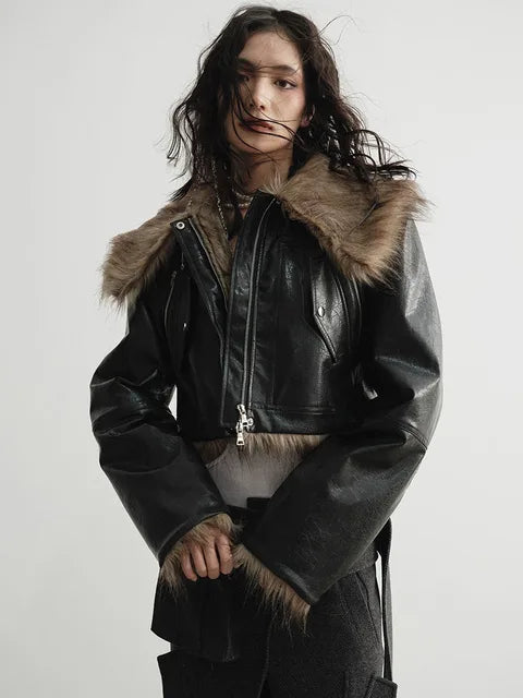 Yacket Vegan Fur Bomber by Marigold Shadows