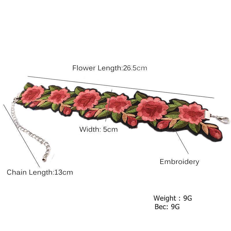 Djuna Floral Choker by Marigold Shadows