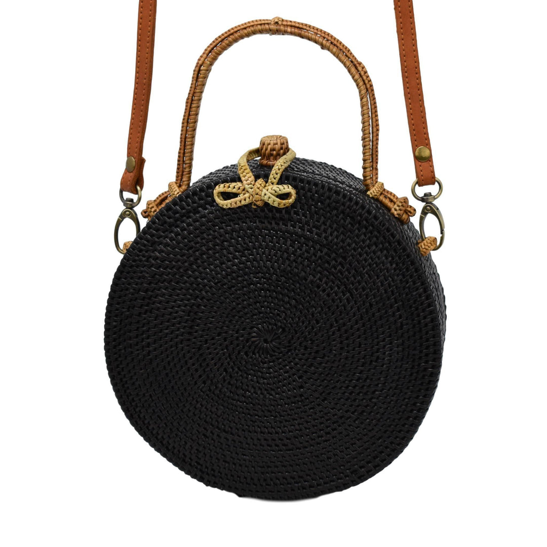 MILLY BAG IN BLACK & TAN by POPPY + SAGE