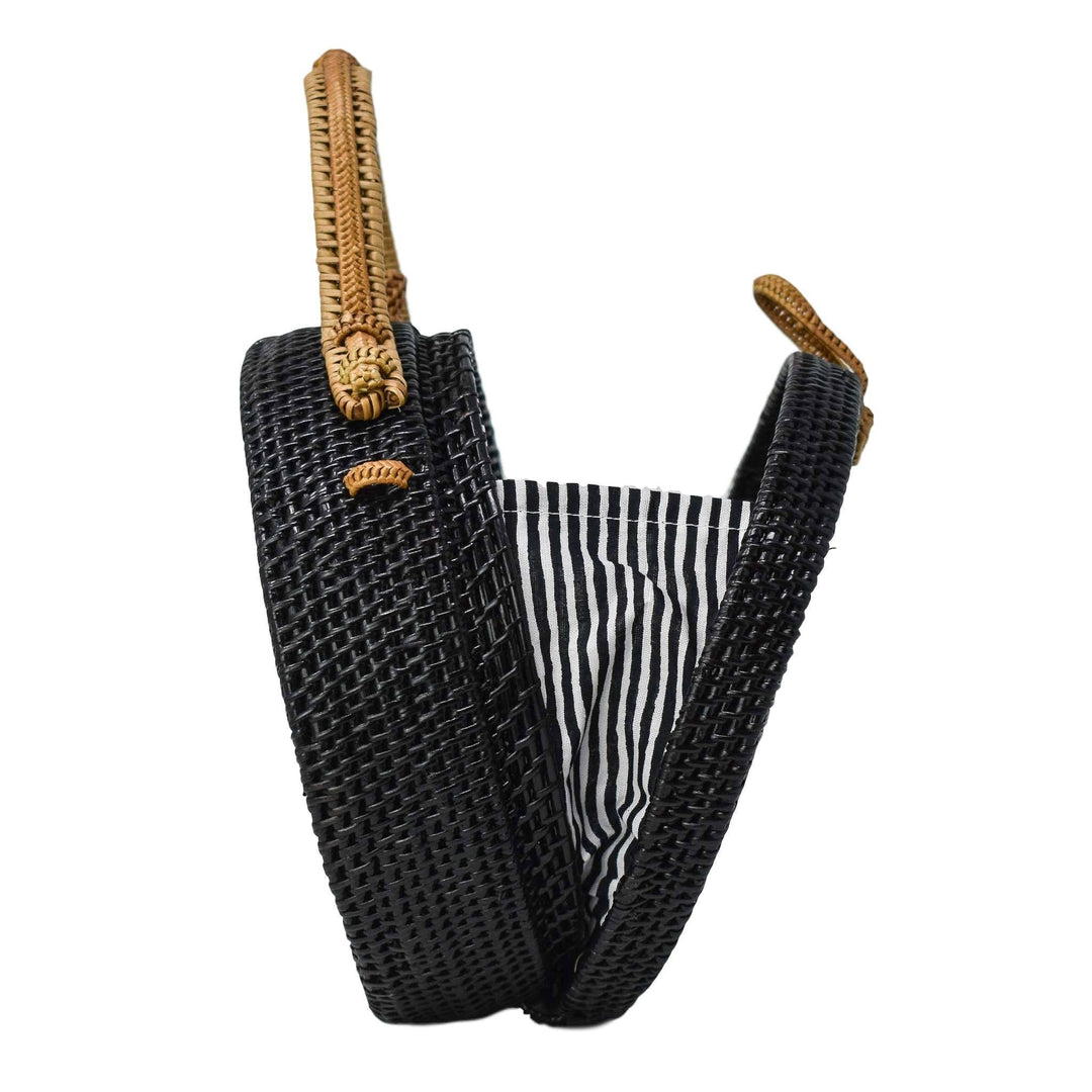 MILLY BAG IN BLACK & TAN by POPPY + SAGE