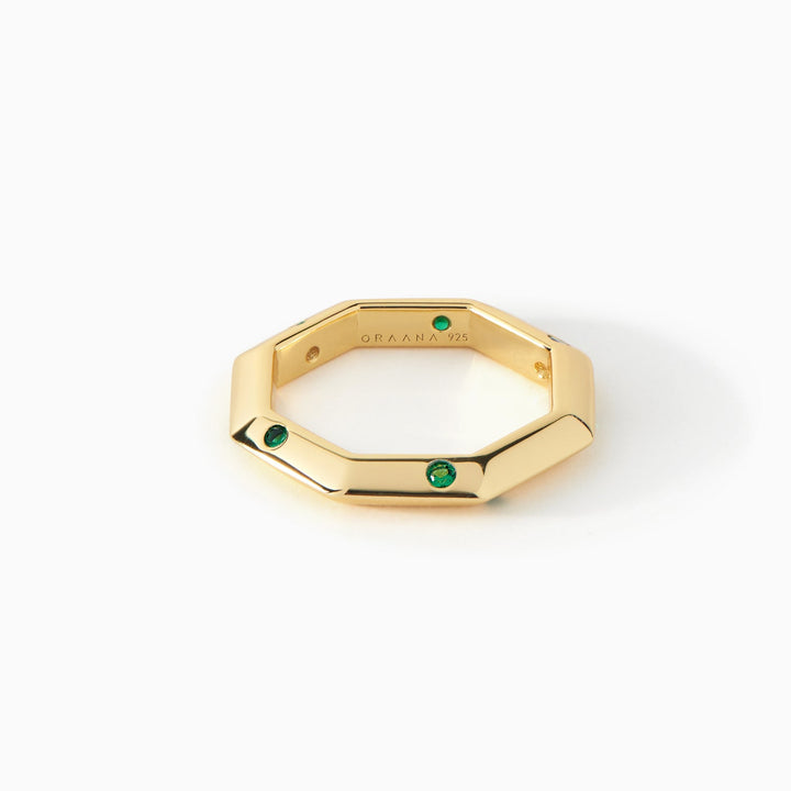 The Athena Double-Sided Burnish Ring by Ora Ana