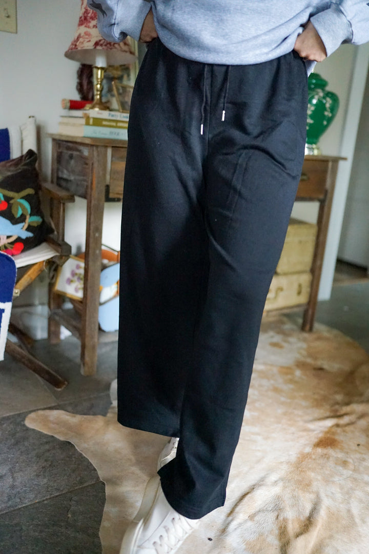 Elastic High Waist Drawstring Sweatpants by Poppy Lee Lane