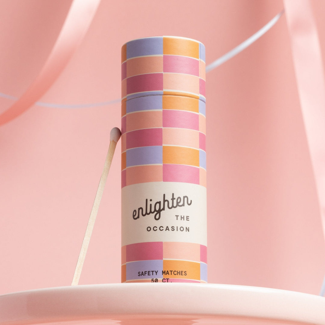 Pink Sunrise Match Tube by Enlighten the Occasion