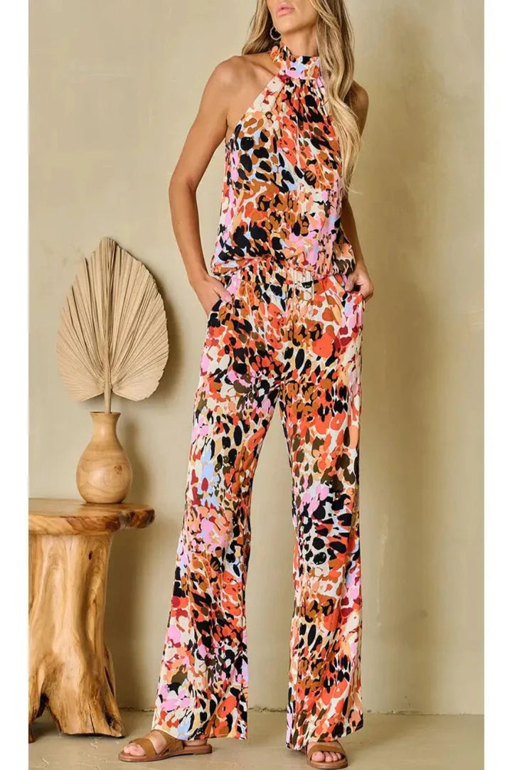 Multicolor Splatter Jumpsuit