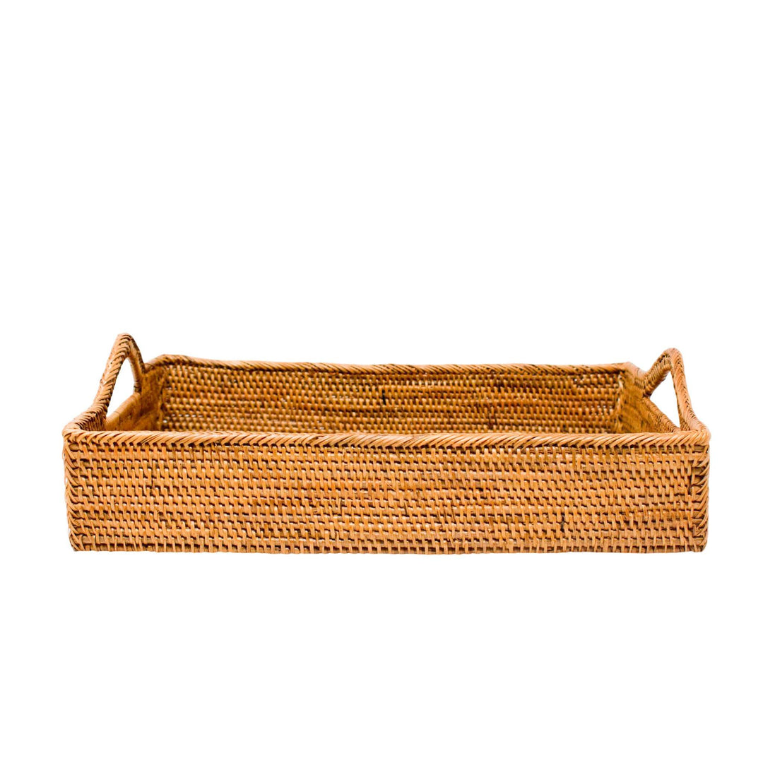 Rattan Tray with Handles by POPPY + SAGE