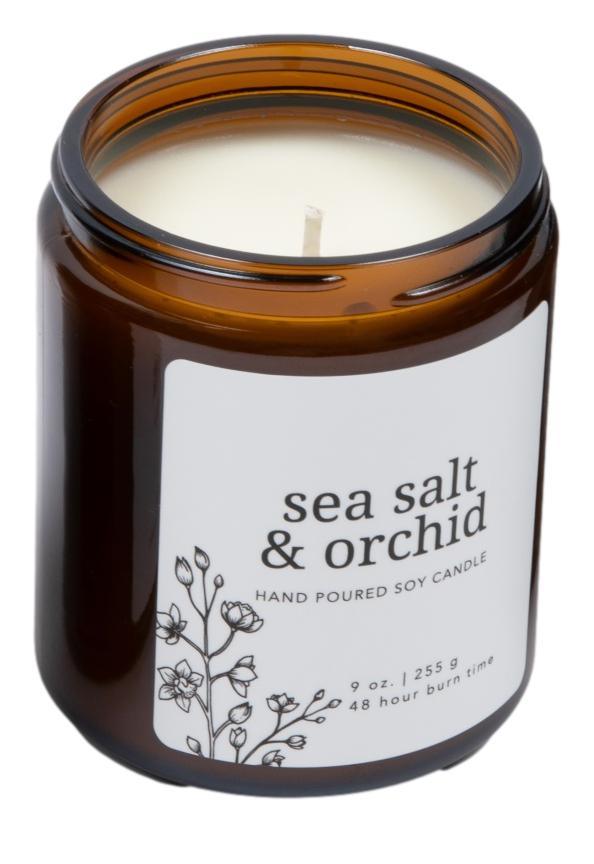 Sea Salt & Orchid Soy Candle by Giften Market