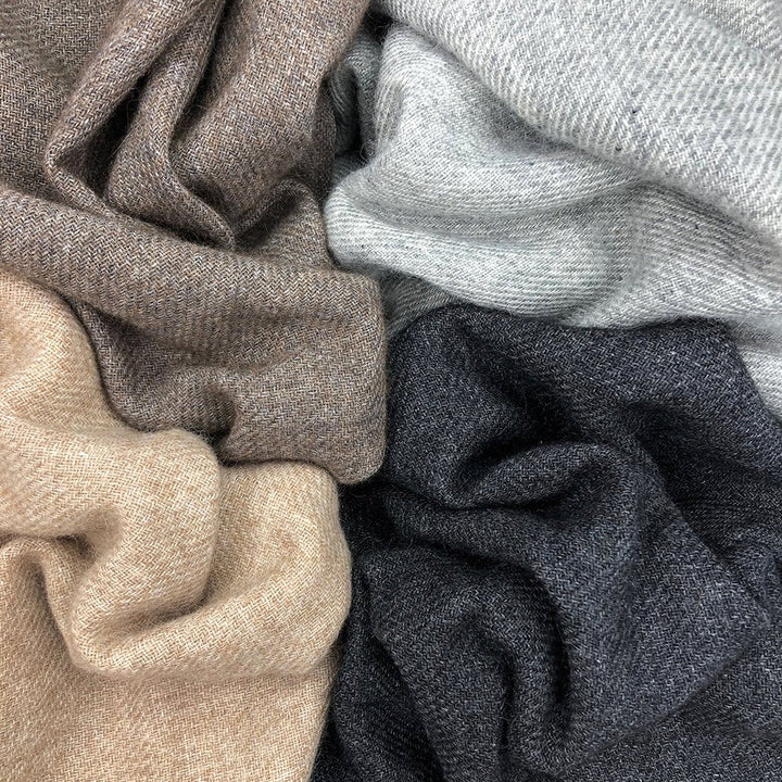 Espresso Handloom Cashmere Scarf by SLATE + SALT