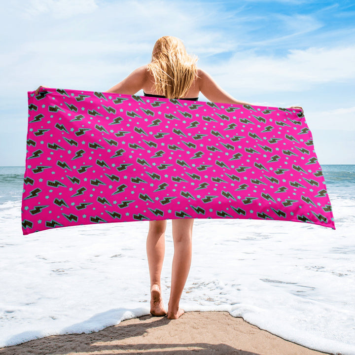 Leopard Lightning Beach Towel by Baha Ranch Western Wear