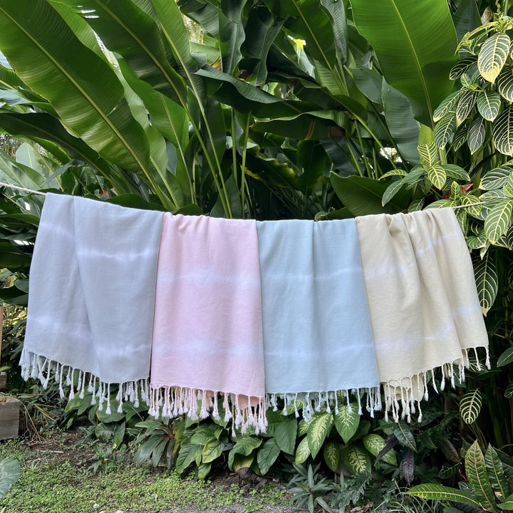 Blush Tie Dye Turkish Beach Towel by SLATE + SALT