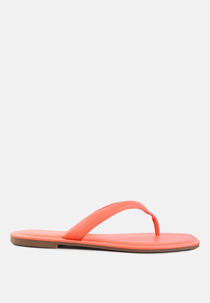 tolpo square toe thong flats by London Rag