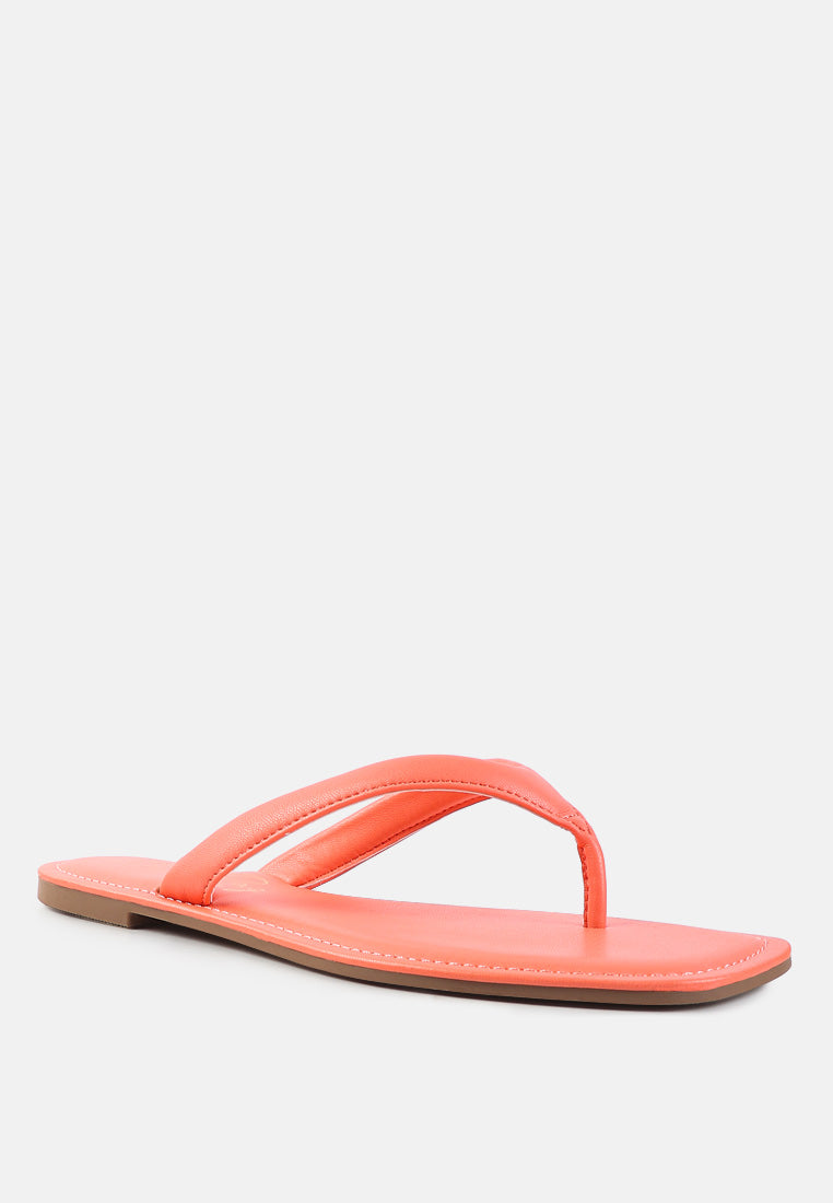 tolpo square toe thong flats by London Rag