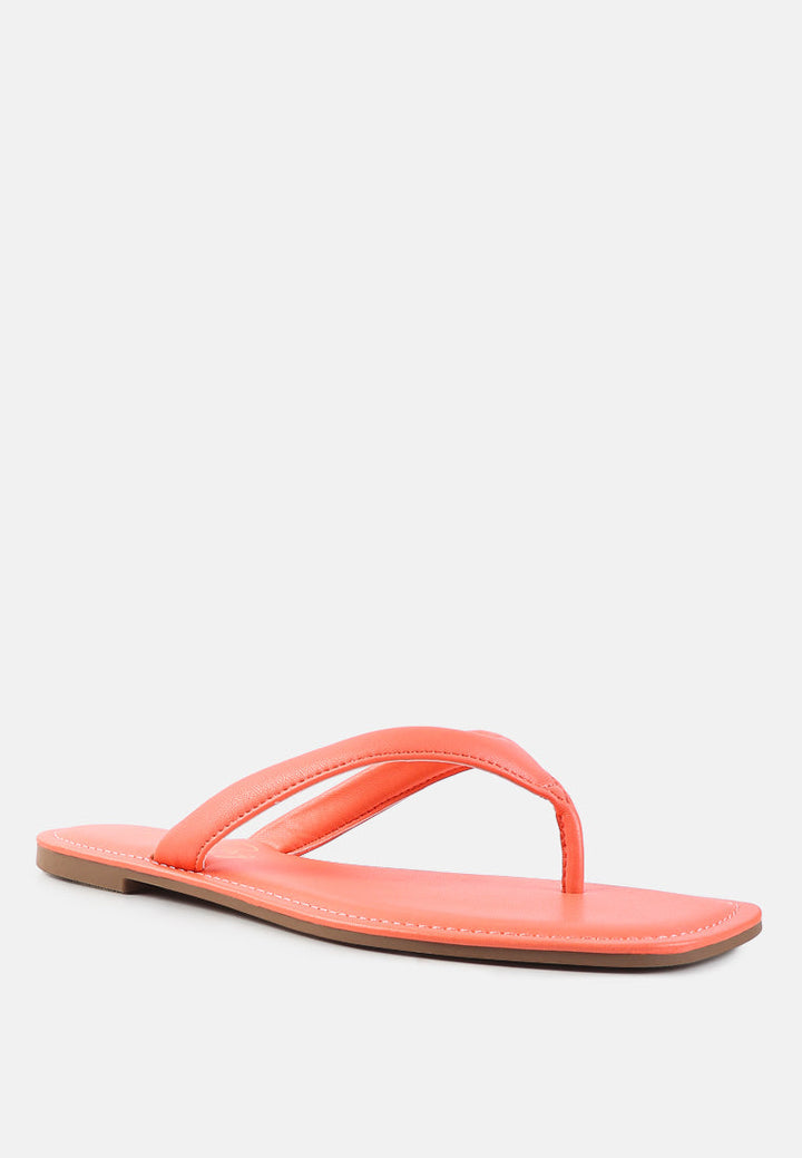 tolpo square toe thong flats by London Rag