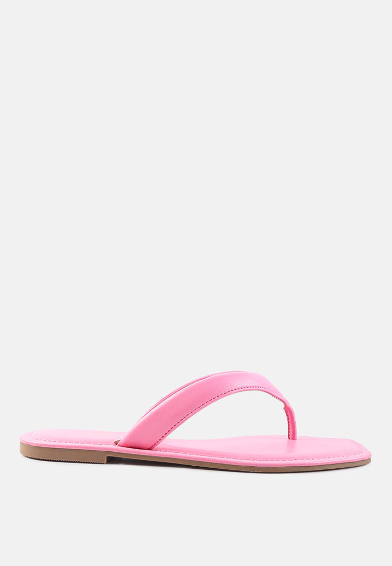 tolpo square toe thong flats by London Rag