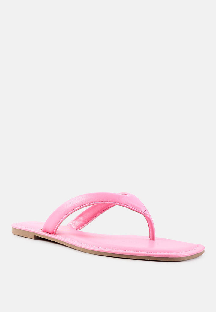 tolpo square toe thong flats by London Rag