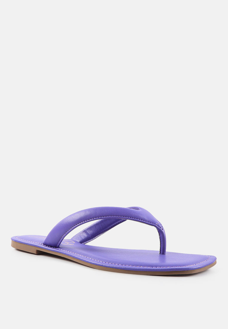 tolpo square toe thong flats by London Rag