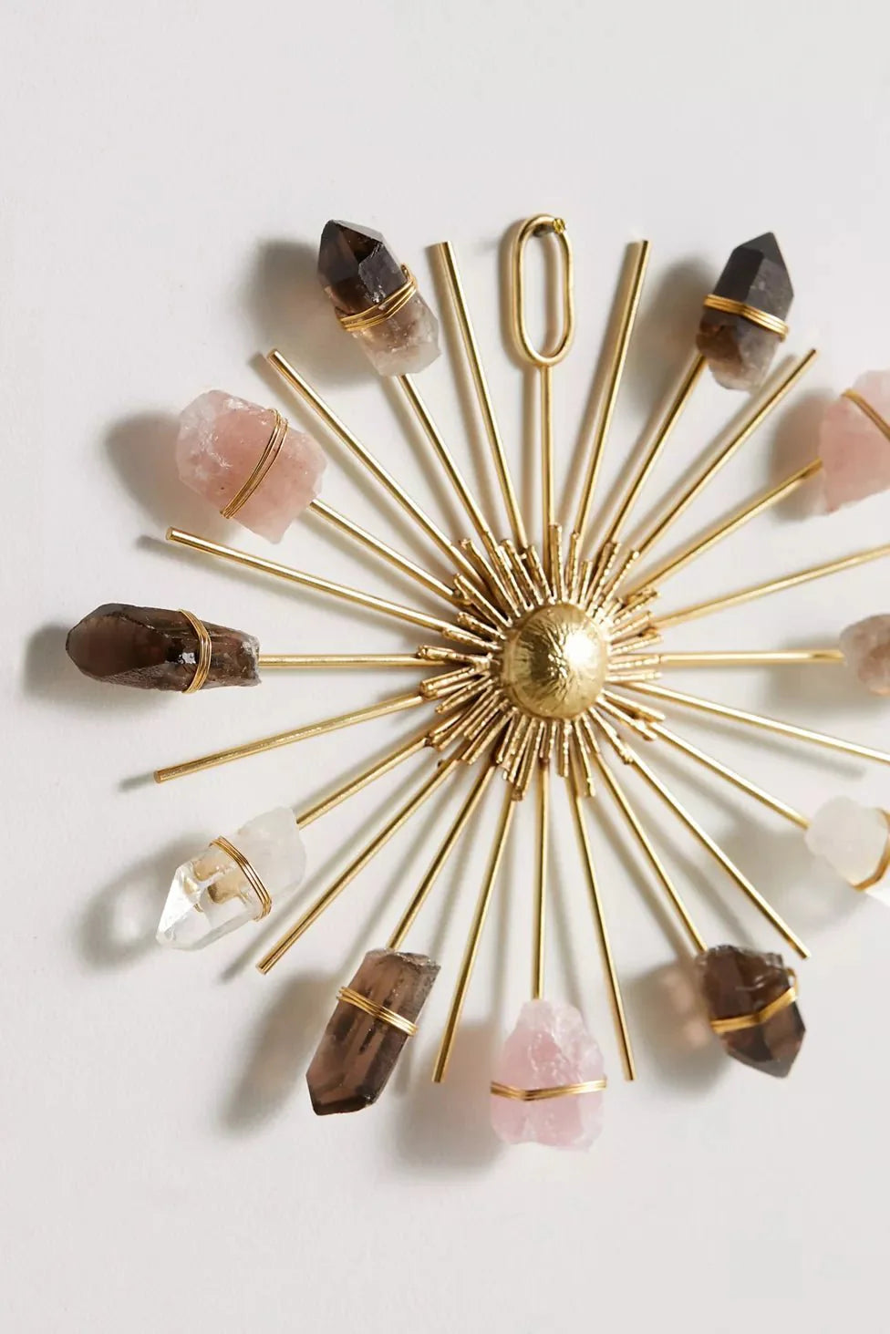 Triple Quartz Sunburst Healing Crystal Grid - Clear, Smoky, Rose Quartz by Ariana Ost