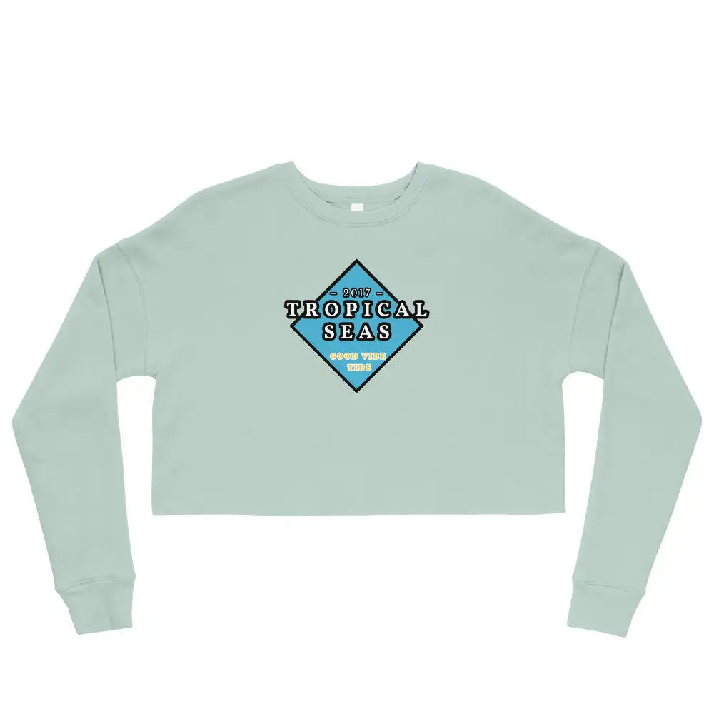 Women's Tropical Crop-Top Sweatshirt by Tropical Seas Clothing