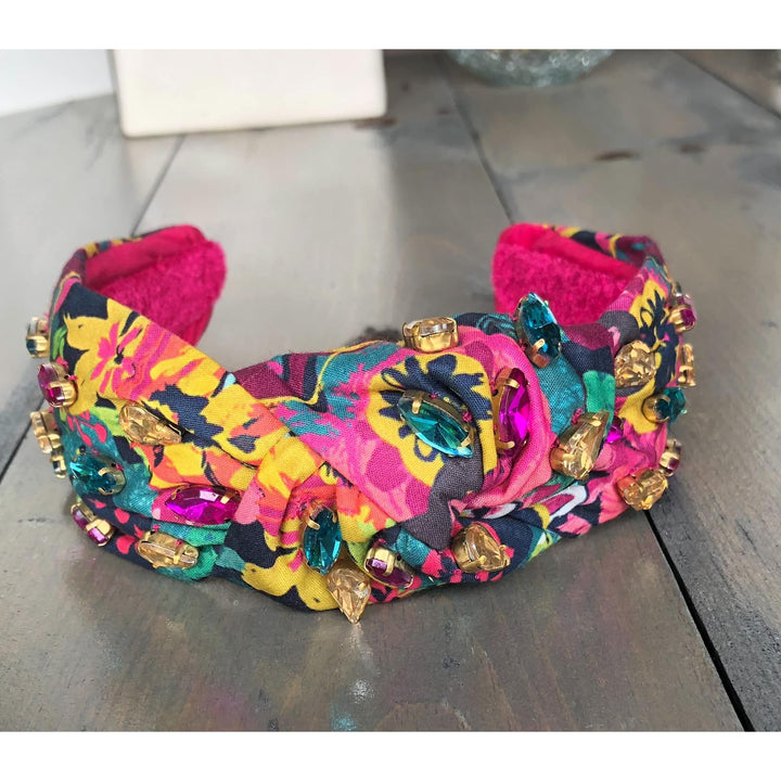 Paradise Summer Jewel Top Knot Headband -Exclusive OBX Prep by OBX Prep