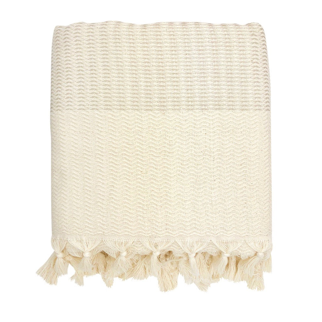 Plush Wavy Turkish Throw by SLATE + SALT